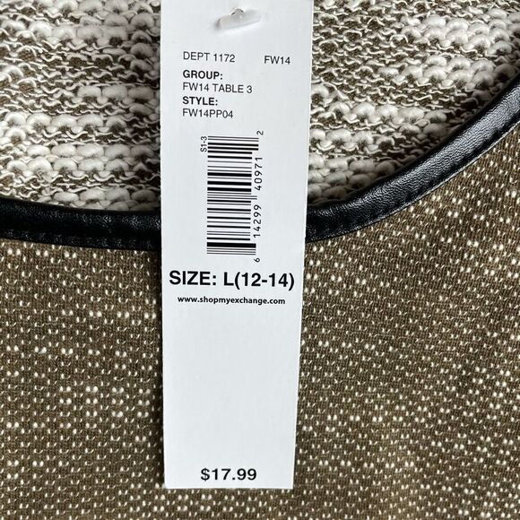 NWT Passports Long Sleeve Top Size L - Picture 9 of 9